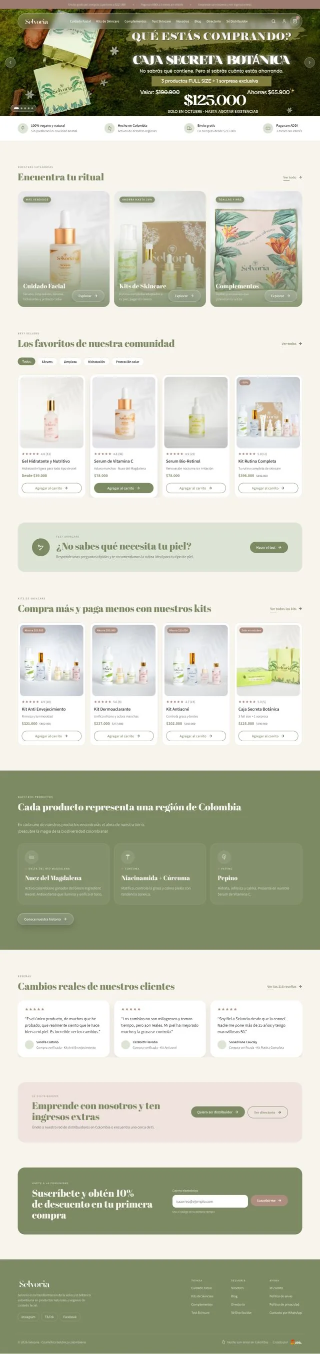 Rediseño en Figma de Selvoria
